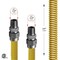 Flextron Gas Line Hose 5/8'' O.D.x12'' Len 3/4" MIP Fittings Yellow Coated Stainless Steel Flexible Connector FTGC-YC12-12N - alternate 5